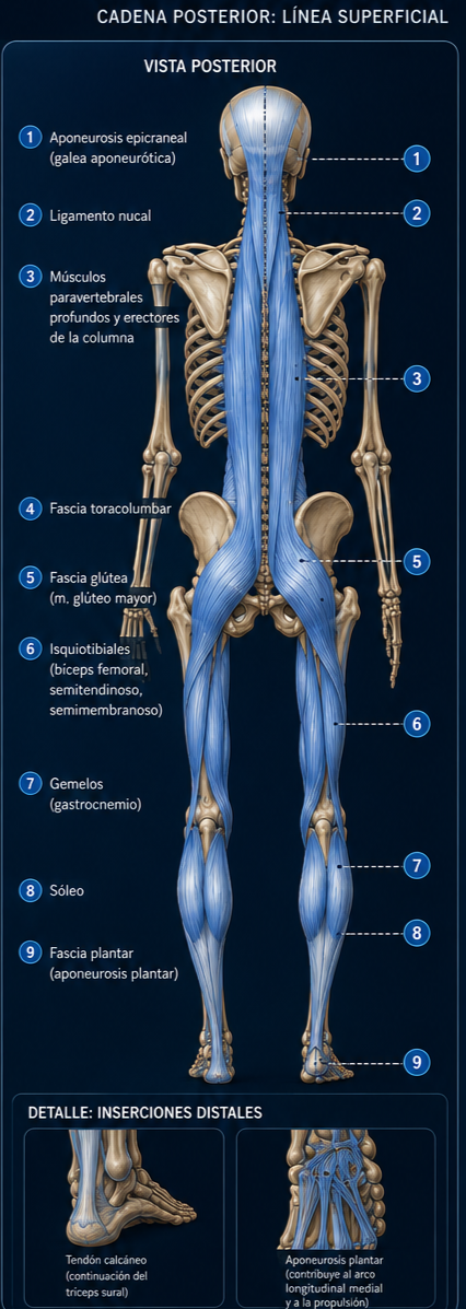 Cadena Posterior: Línea Superficial
